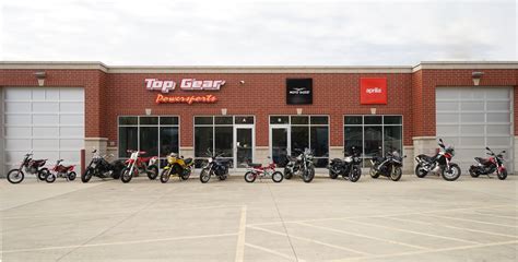 We are a retail dealer and service center for Aprilia, Moto Guzzi, Benelli, SSR, Wolf Scooters, & our inventory includes a wide variety of pre-owned makes and models, including Harley-Davidson. . Top gear powersports